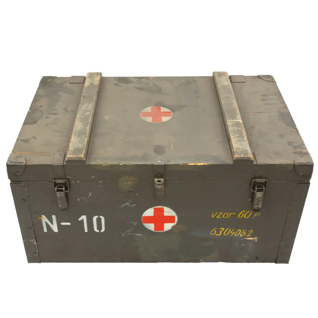 Czech Army Wooden Medical Box | 31